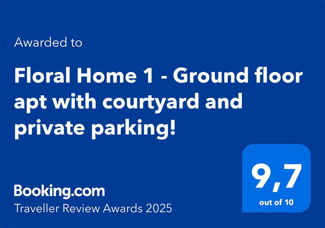 Floral Home 1 - Ground Floor Apt With Courtyard And Private Parking! 아테네 외부 사진